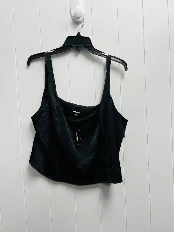 Black Blouse Sleeveless Express, Size Xl