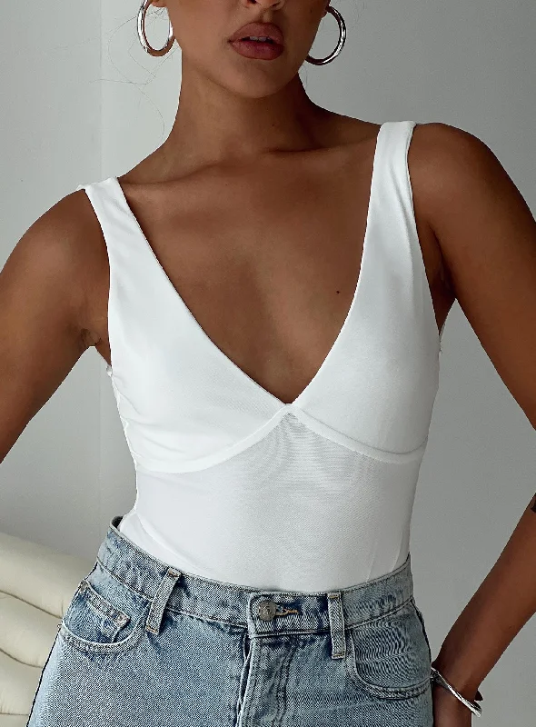 Nellie Bodysuit White