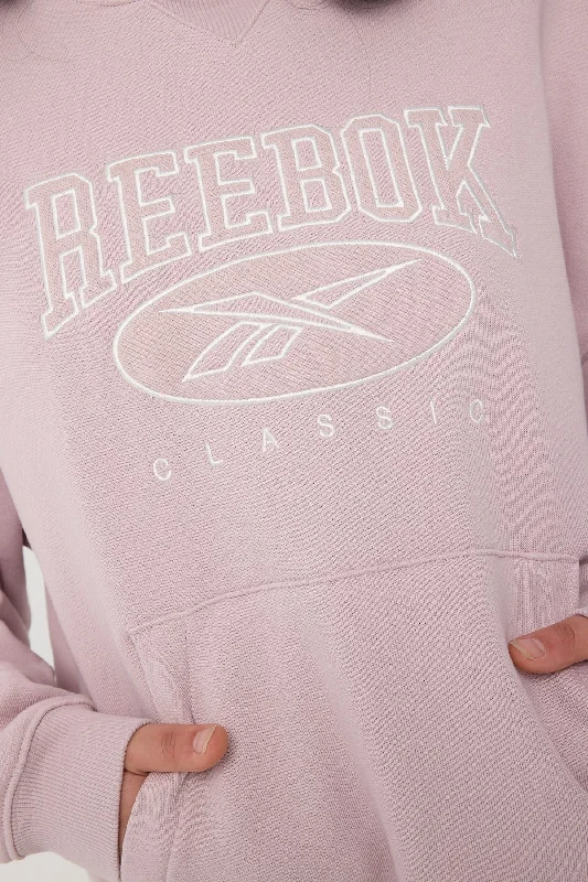 Reebok CL AE Big Logo FT Hoodie Ash Lilac