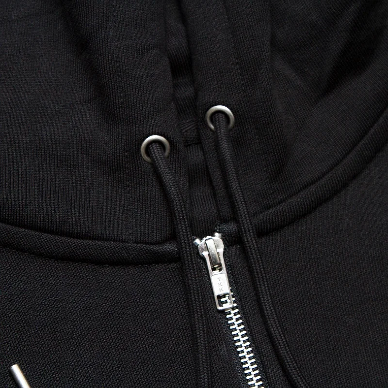 Peoples Techno Crest - Zipped Hood - Black